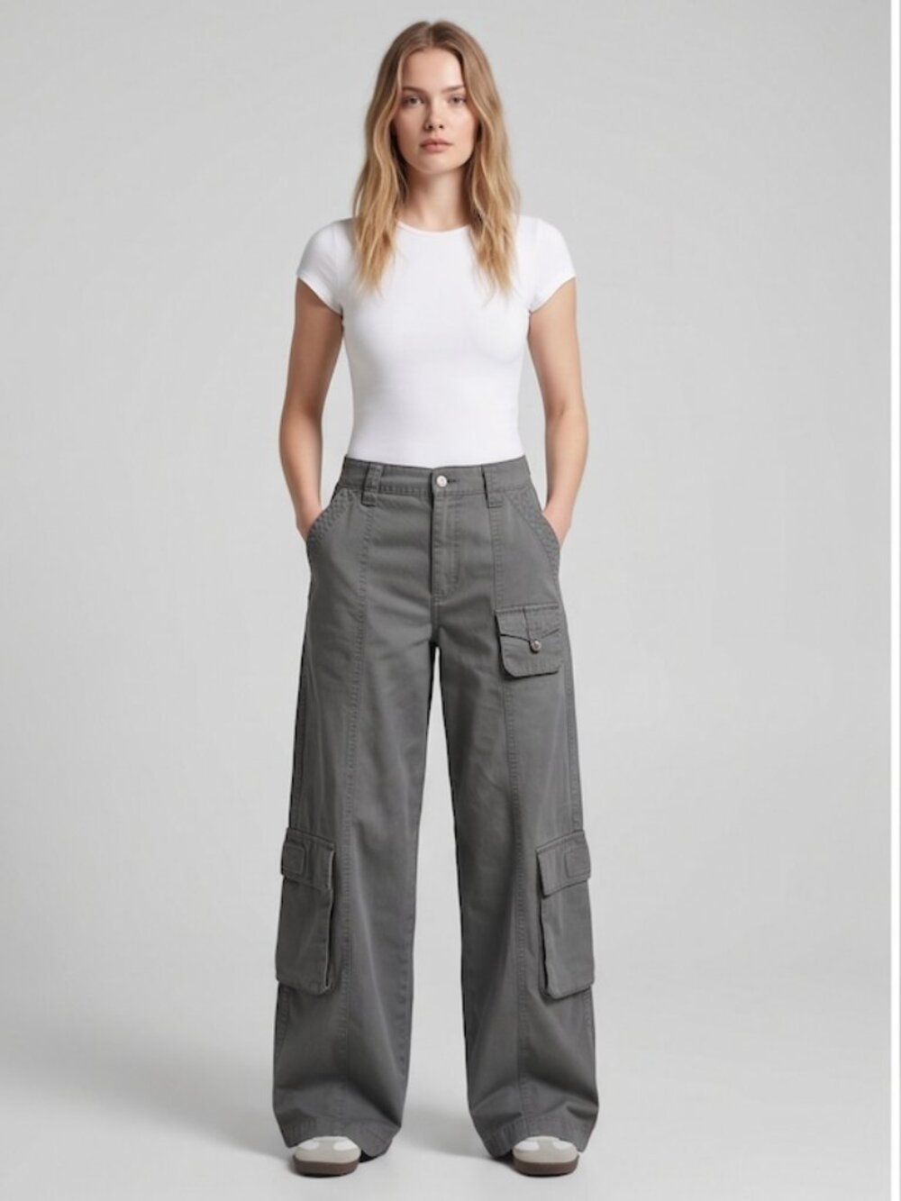 Cotton ON Gray Cargo Pant Size 6 NWT